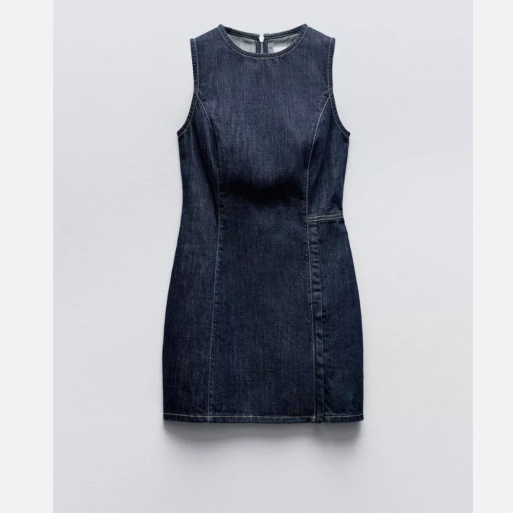 Zara Denim Mini Dress NWT